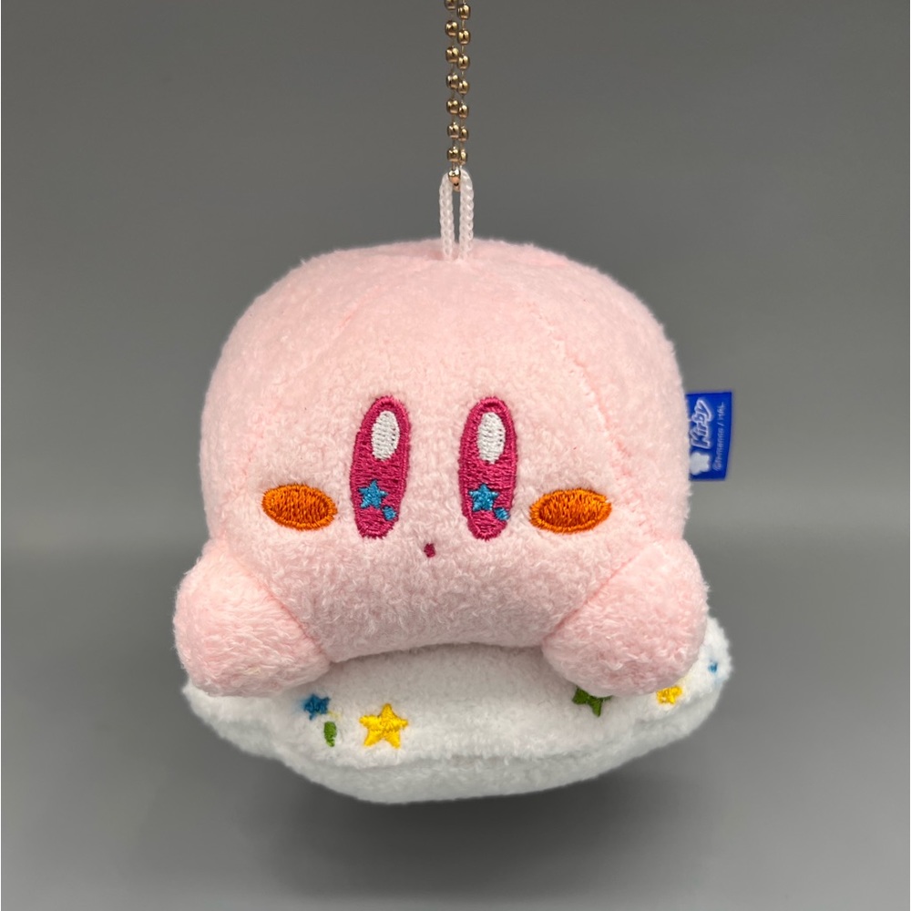 Japan Kirby Plush Keychain - Crane Lottery Prize Cloud Candy Bandai Spirits RARE